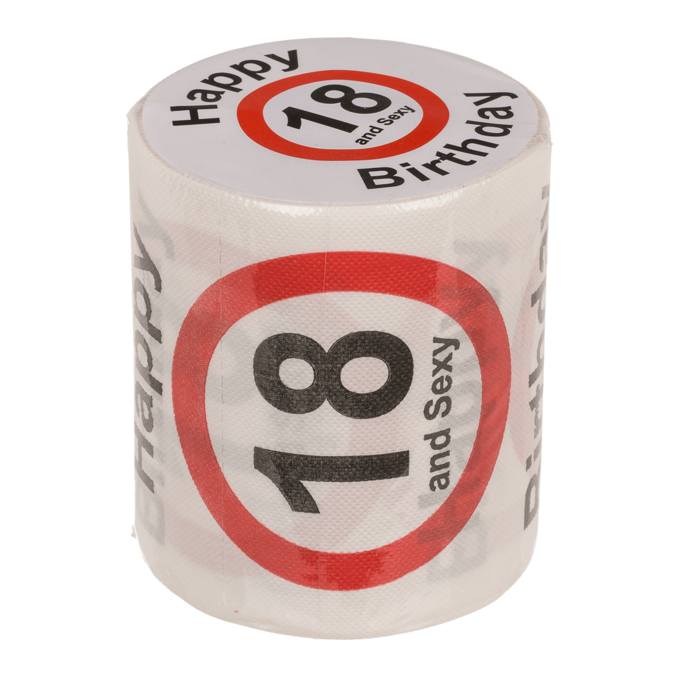Toaletni papir - Vse najboljše - 18, 30, 40 & 50 - 18