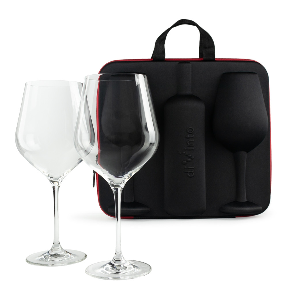 Komplet za vino z dvema kozarcema – Diamond - diVinto