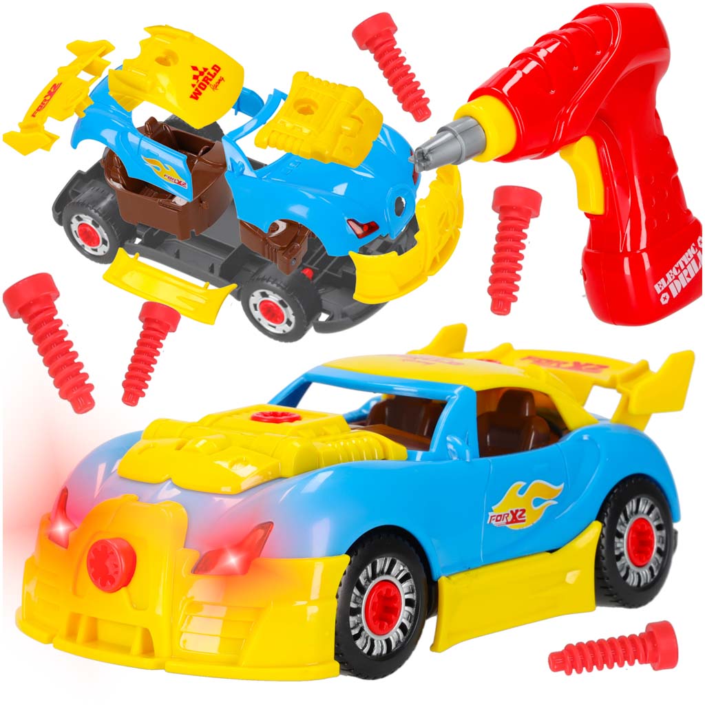 Športni tuning avto za sestavljanje + izvijač