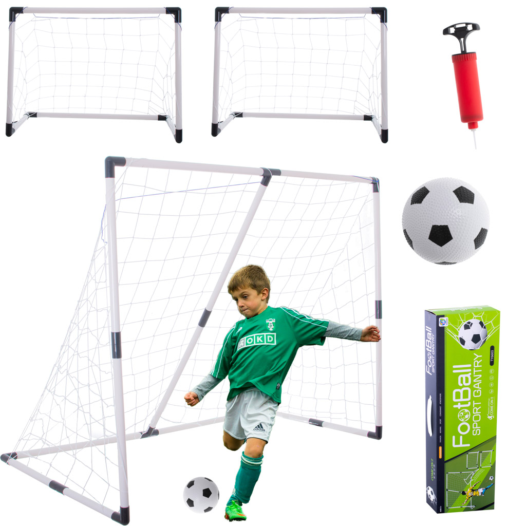 Otroški nogometni gol 2v1 143x110x70 cm