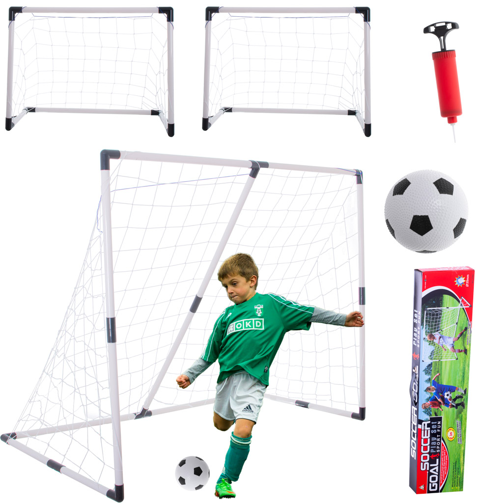 Nogometni gol za otroke 2v1 185x120x70 cm