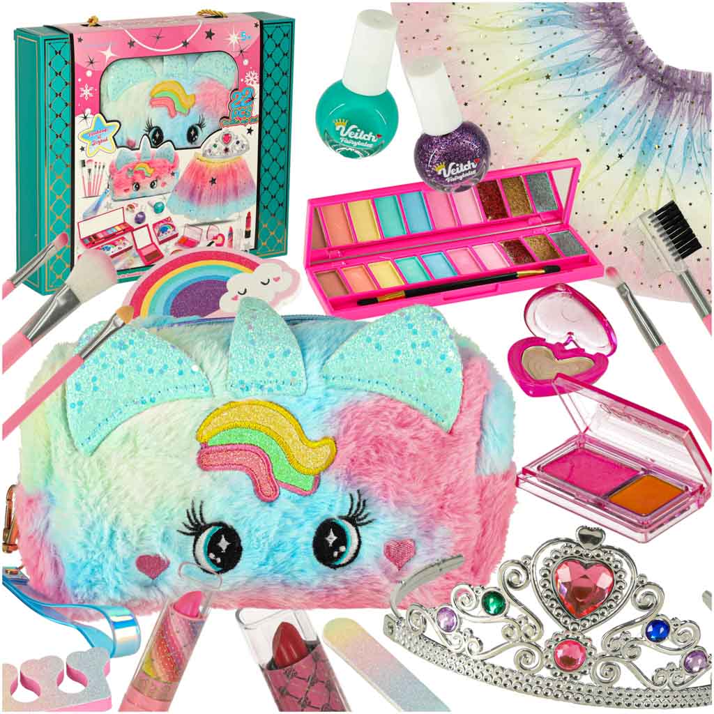 Makeup set za otroke 22 kosov s krilom in torbico