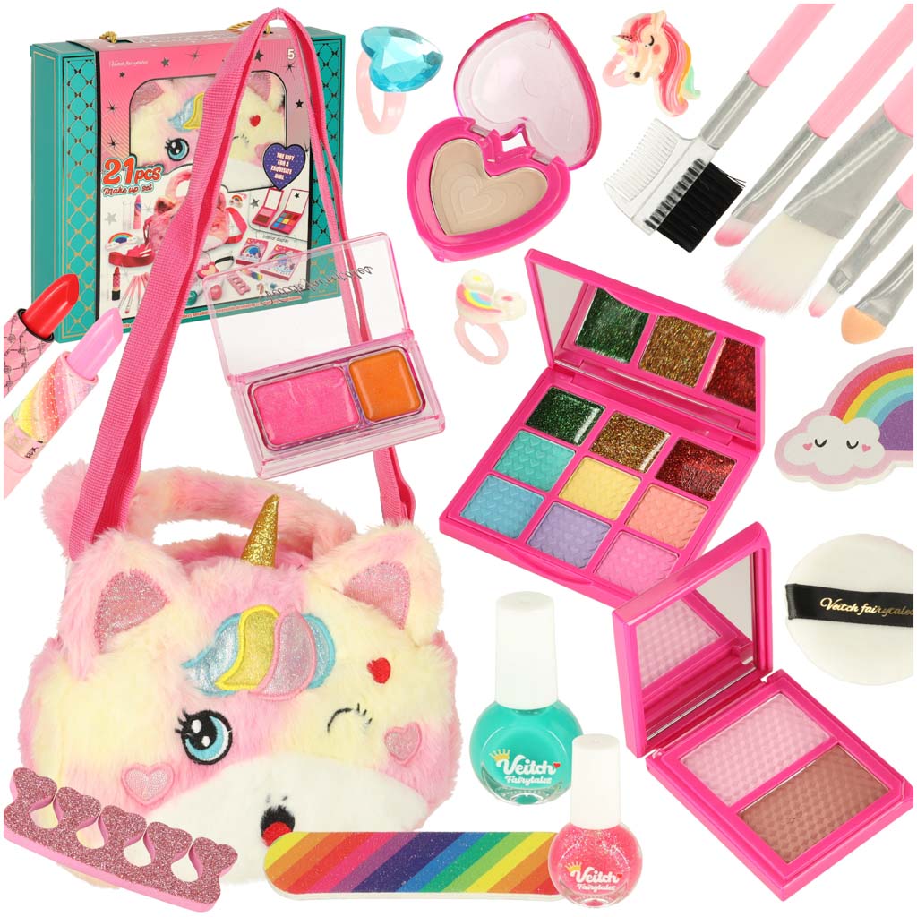 Otroški make up komplet v torbici Unicorn – 21 kosov
