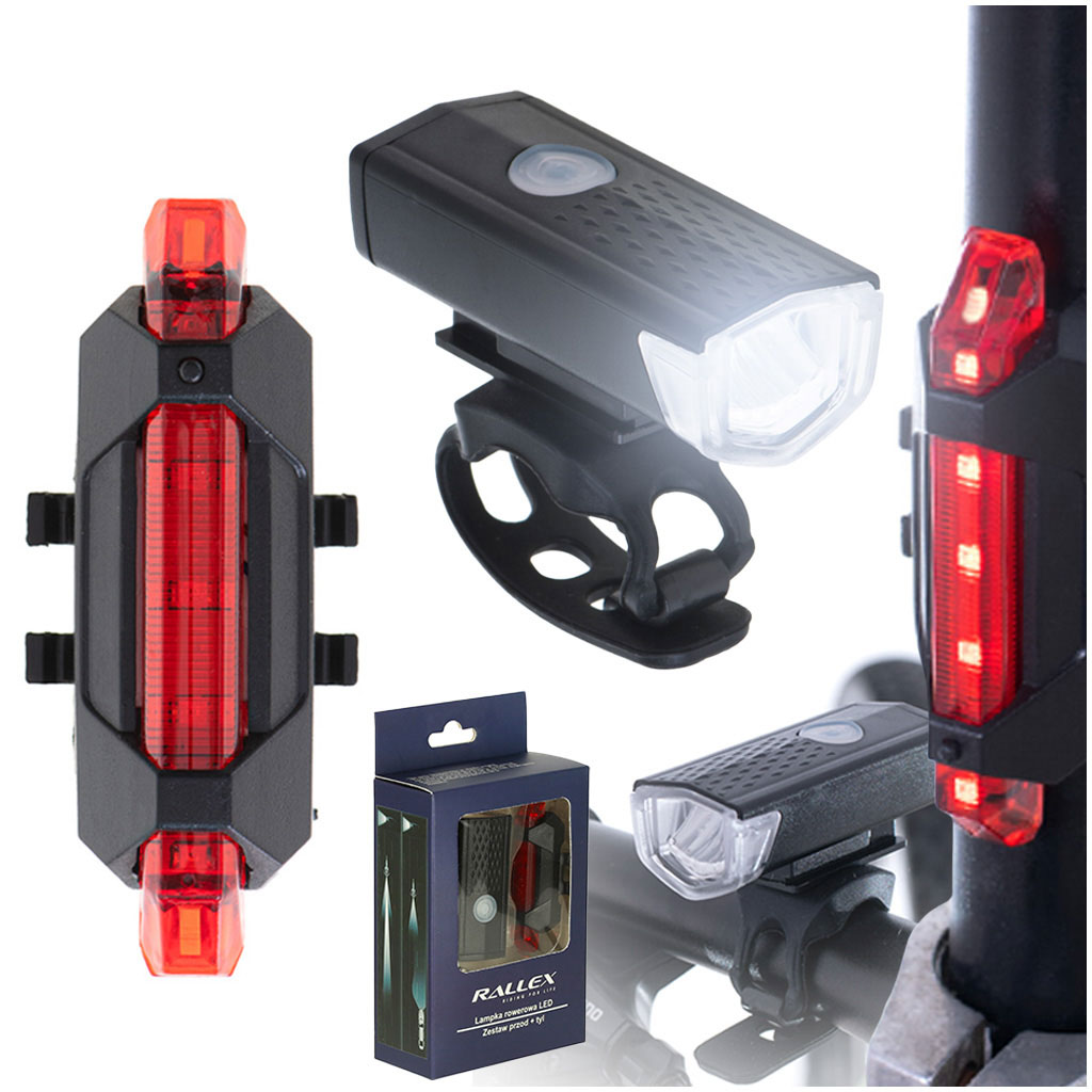 LED luči za kolo USB komplet sprednja in zadnja