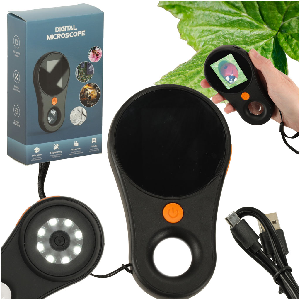Digitalni USB mikroskop 500x z 2 MP kamero