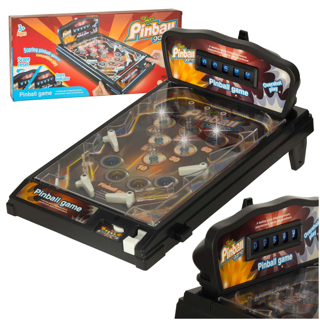 Arkadna igra Pinball Flipper z lučmi in glasbo