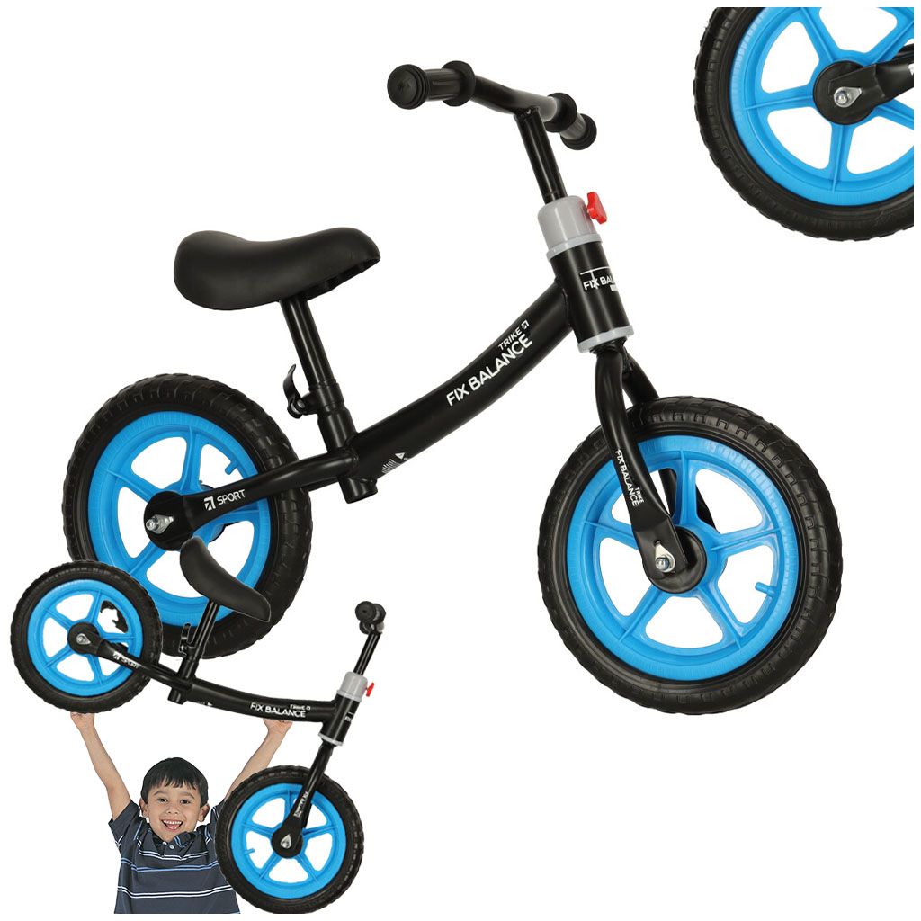 Otroško poganjalno kolo 1,8 kg črno modro – Trike Fix Balance
