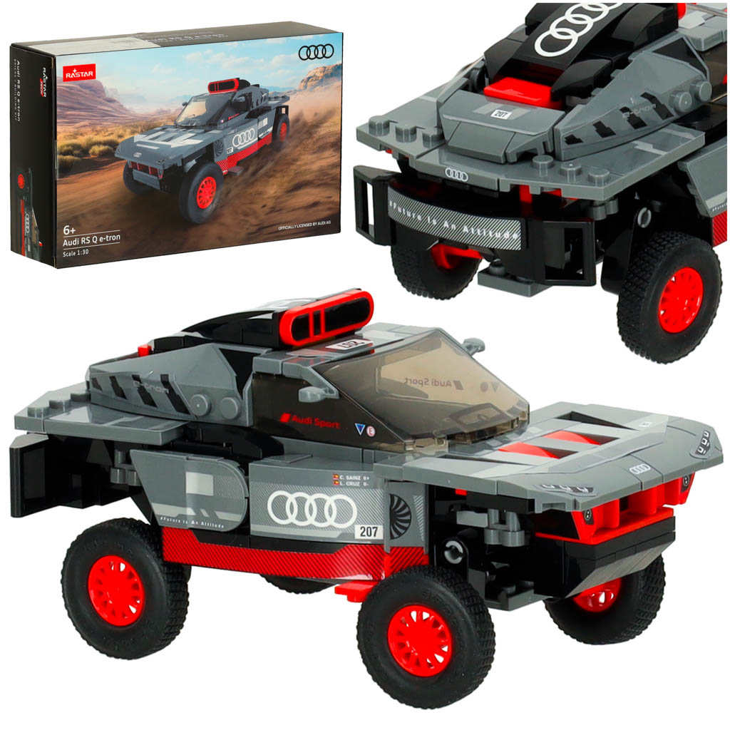 Model avtomobila Audi RS Q e-tron – off-road gradbeni set 1:30 (376 delov)