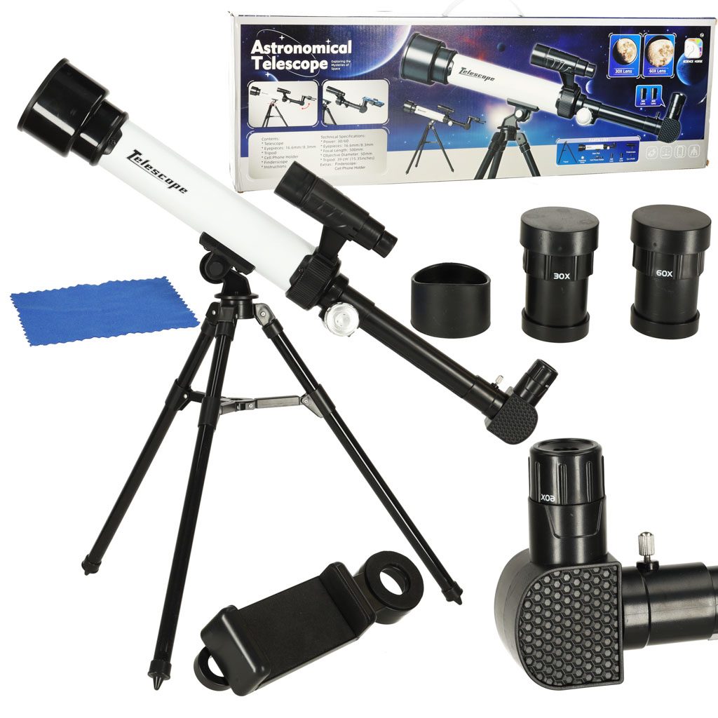Izobraževalni astronomski teleskop za otroke s stativom