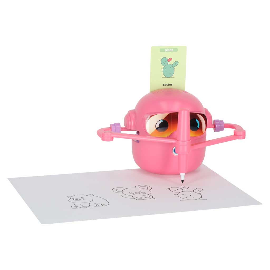 Zabawka-interaktywna-edukacyjna-robot-nauka-rysowania-fiszki-mazaki-rozowy-180733