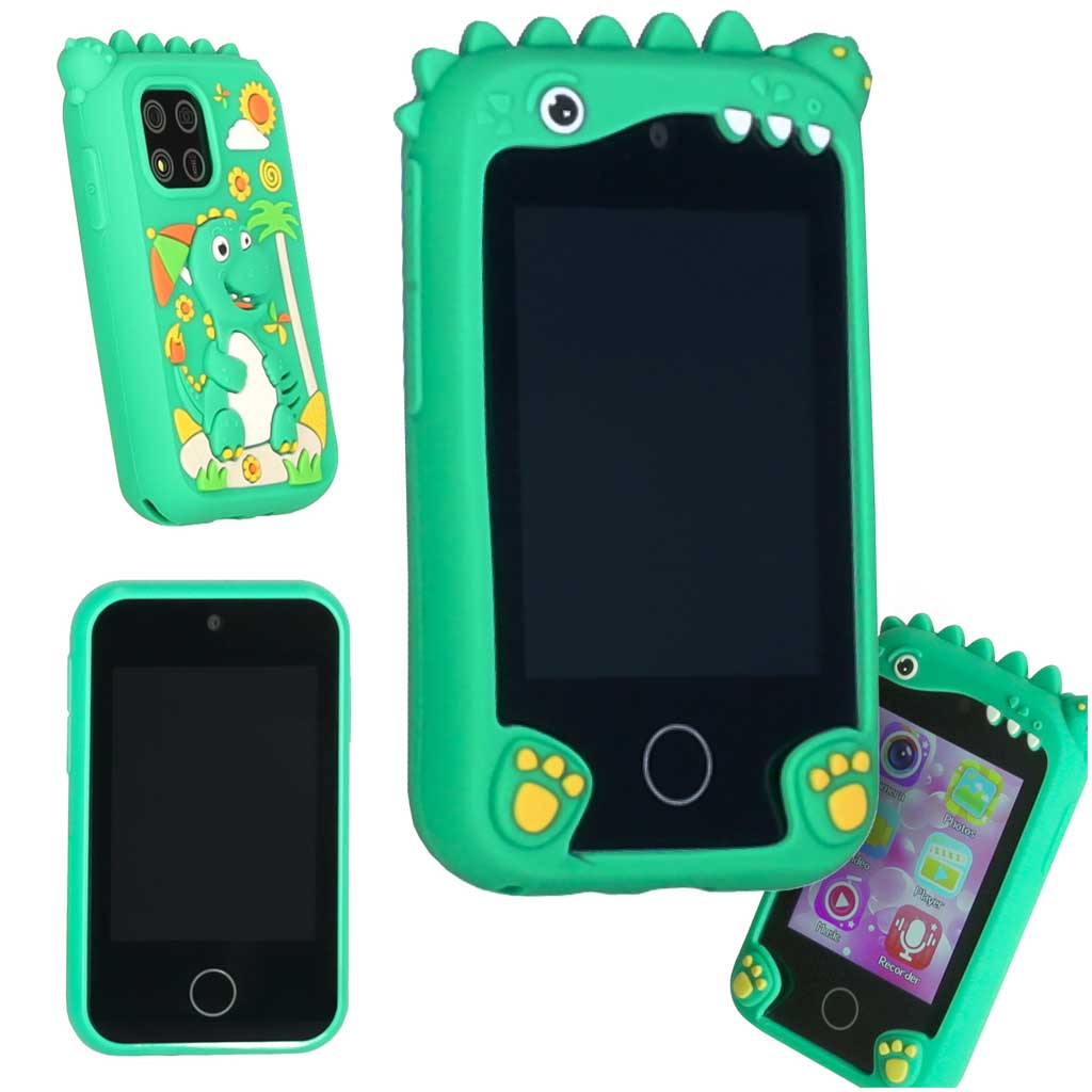 Otroški pametni telefon s kamero - zeleni dinozaver